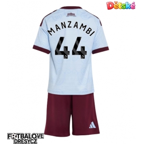 Aston Villa Johan Manzambi #44 Dětské Alternativní dres komplet 2026-27 Krátký Rukáv (+ trenýrky)